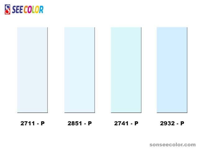 Các gam màu xanh dương thường sử dụng để sơn ngoài trời