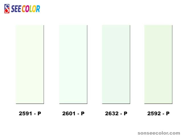 Các màu xanh lá cây hay được sử dụng cho sơn ngoại thất