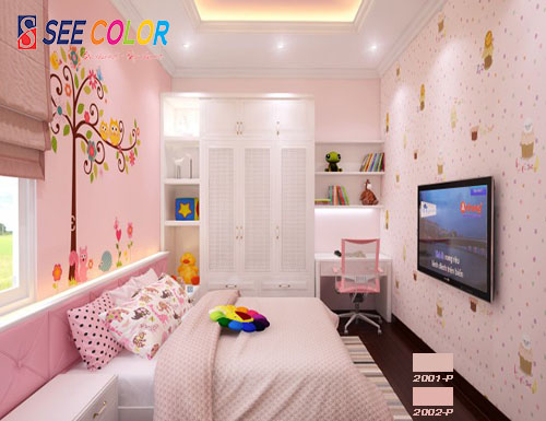 Sơn màu hồng nhạt cho phòng ngủ của người mệnh hỏa 