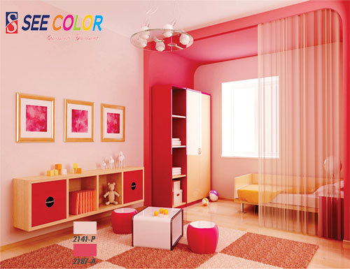 Màu hồng là màu các bé gái thường rất thích 