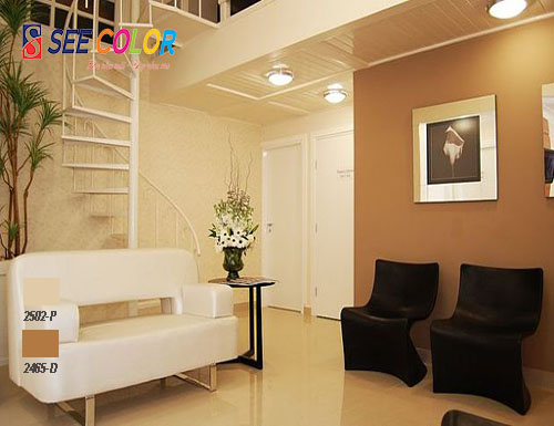 Màu vàng lông gà con thường được dùng sơn phòng khách 