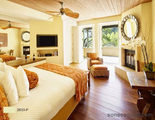 Sơn phòng khách màu vàng là màu tương sinh hợp phong thuỷ mệnh kim 