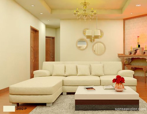 Màu vàng lông gà con luôn là lựa chọn thích hợp cho phòng khách 