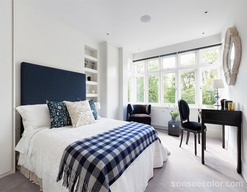 Sơn phòng ngủ màu trắng hợp phong thuỷ cho người mệnh kim 