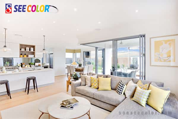 sơn màu sáng giúp cho căn phòng thêm rộng 