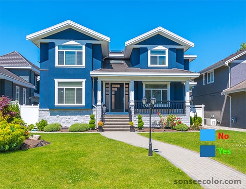 Sơn màu tương đồng với quang cảnh xung quanh 