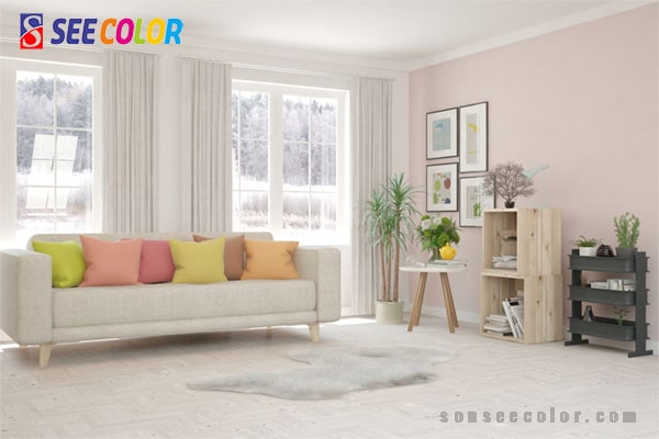 phòng được sơn màu trung tính nóng cho bạn cảm giác ấm áp