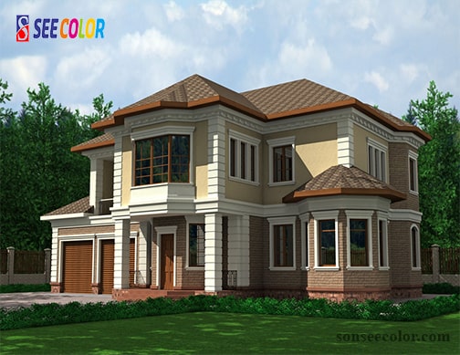 Màu sơn ngoài trời hợp phong thuỷ người mệnh thổ 