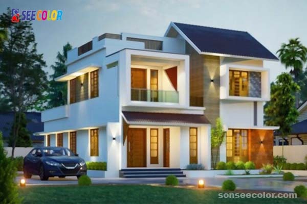 Màu sơn ngoài trời đẹp và cách phối màu phào chỉ hợp