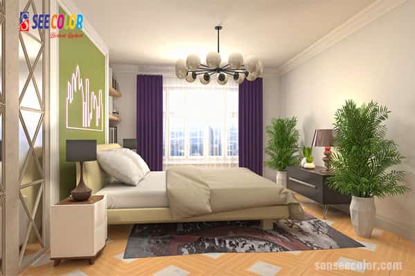 Các nguyên tắc để sơn điểm nhấn trong một căn phòng